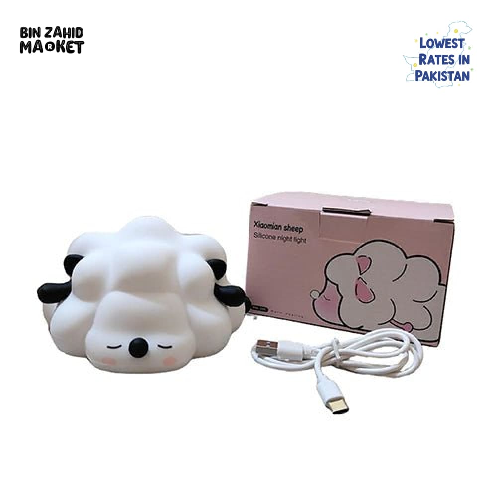 Sheep Silicone Night Light – Multicolour Bedside Lamp for Kids
