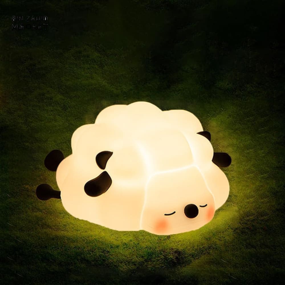 Sheep Silicone Night Light – Multicolour Bedside Lamp for Kids