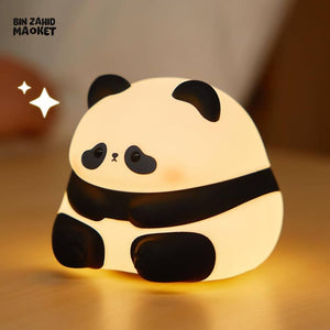 CUTE SILICONE LED NIGHT LIGHT USB RECHARGEABLE TOUCH CONTROL - SITTING PANDA