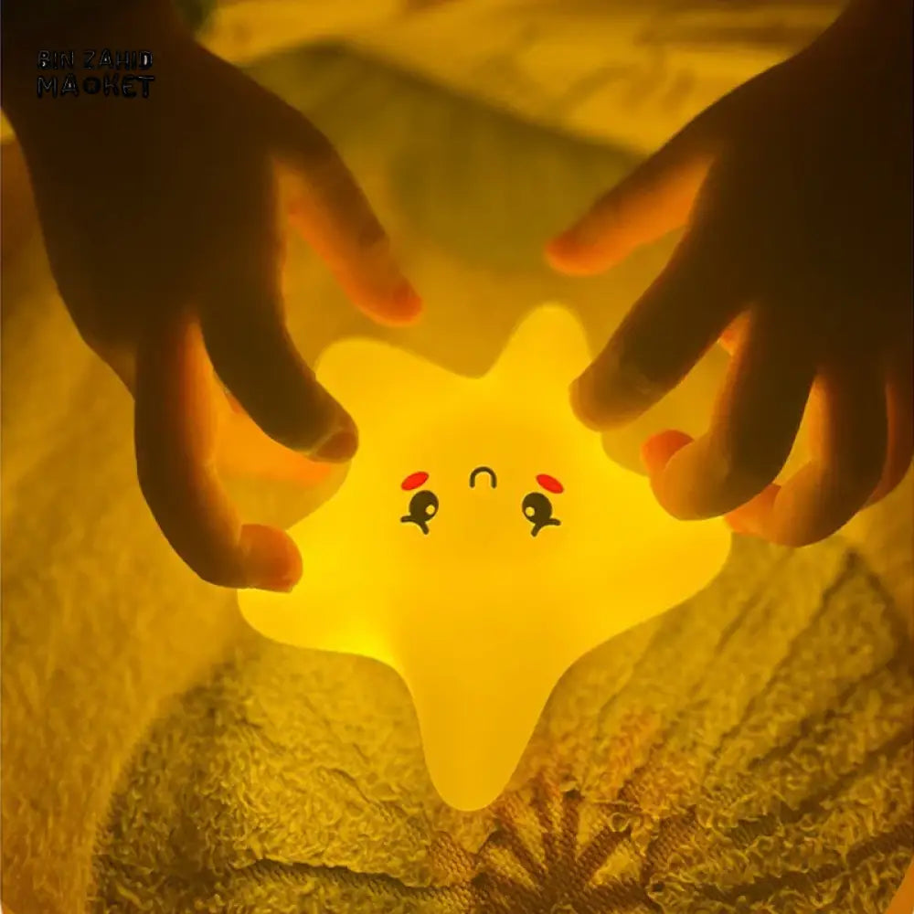 CUTE SILICONE CARTOON NIGHT LIGHT RECHARGEABLE DIMMING LAMP FOR KIDS ROOM - CLOUDY