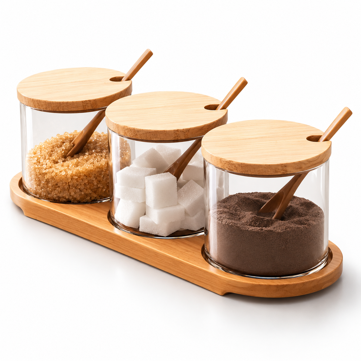 Condiment 3-Piece Jar Set