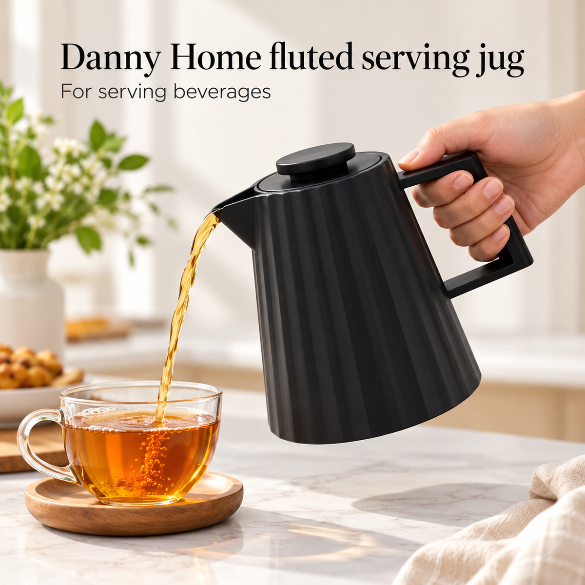 Danny Home Fluted Serving Jug - 1 Litre