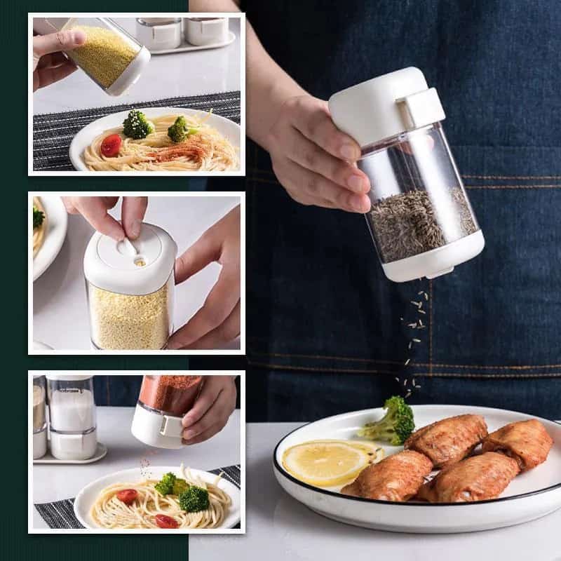 SALT & PEPPER PUSH DISPENSER