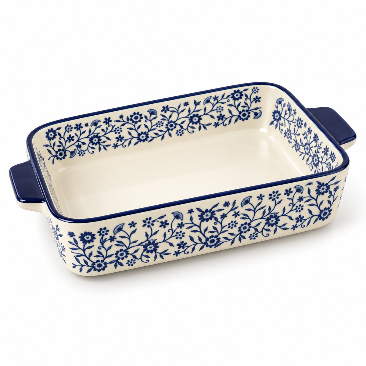 Danny Home Floral Serving Dish - 12 Inches