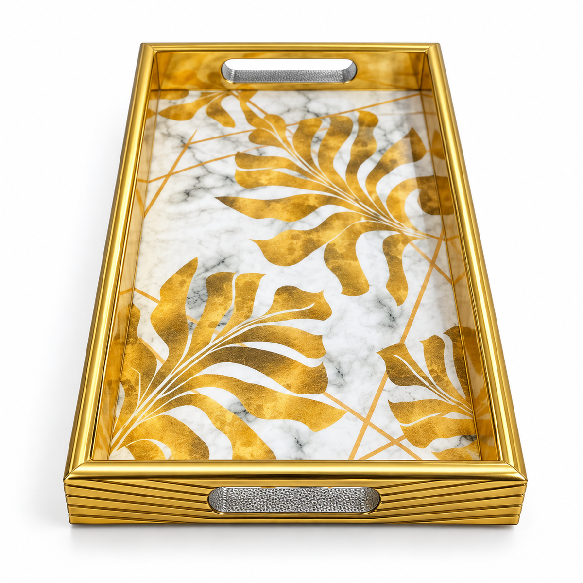 Gold Leaf Serving Tray