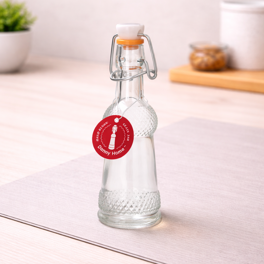 DANNY HOME GLASS SWING TOP BOTTLE – AIRTIGHT OIL, VINEGAR & BEVERAGE STORAGE BOTTLE WITH LOCKING LID FOR KITCHEN USE -1900-70