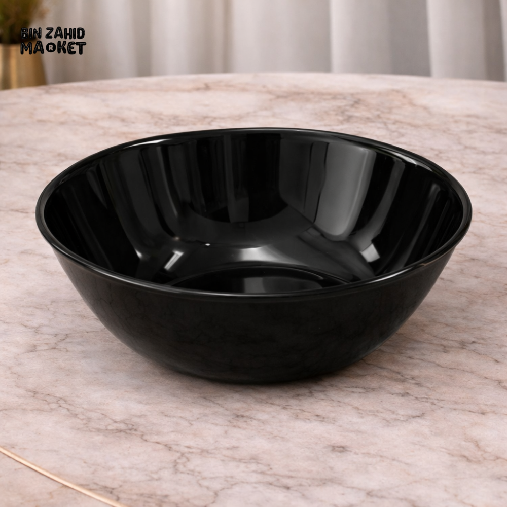 DANNY HOME 10.5 INCH OPAL GLASS SALAD BOWL – LARGE ELEGANT SERVING BOWL FOR SALAD FRUITS & MODERN DINING TABLE - BLPW105
