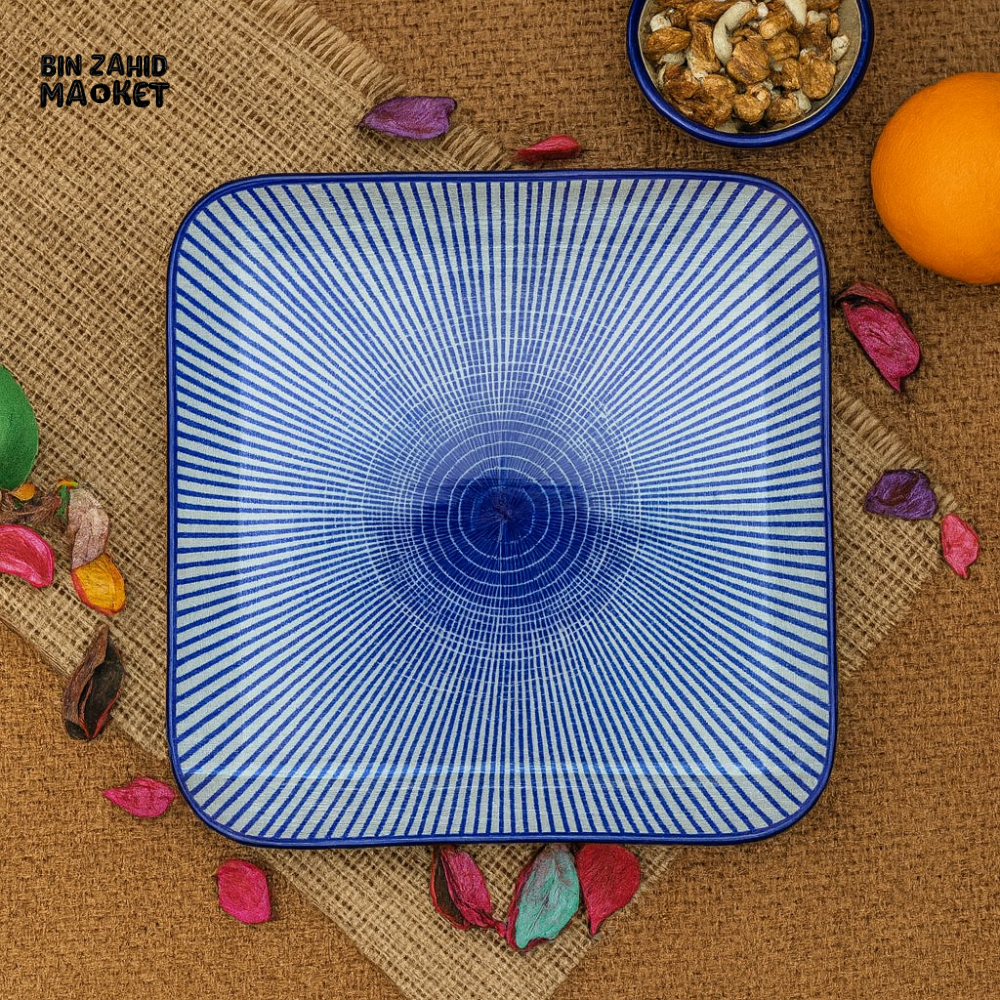 DANNY HOME 100FP 2008 IBLULINE 10″ FLAT CERAMIC PLATE – ELEGANT DINNERWARE DH 18C