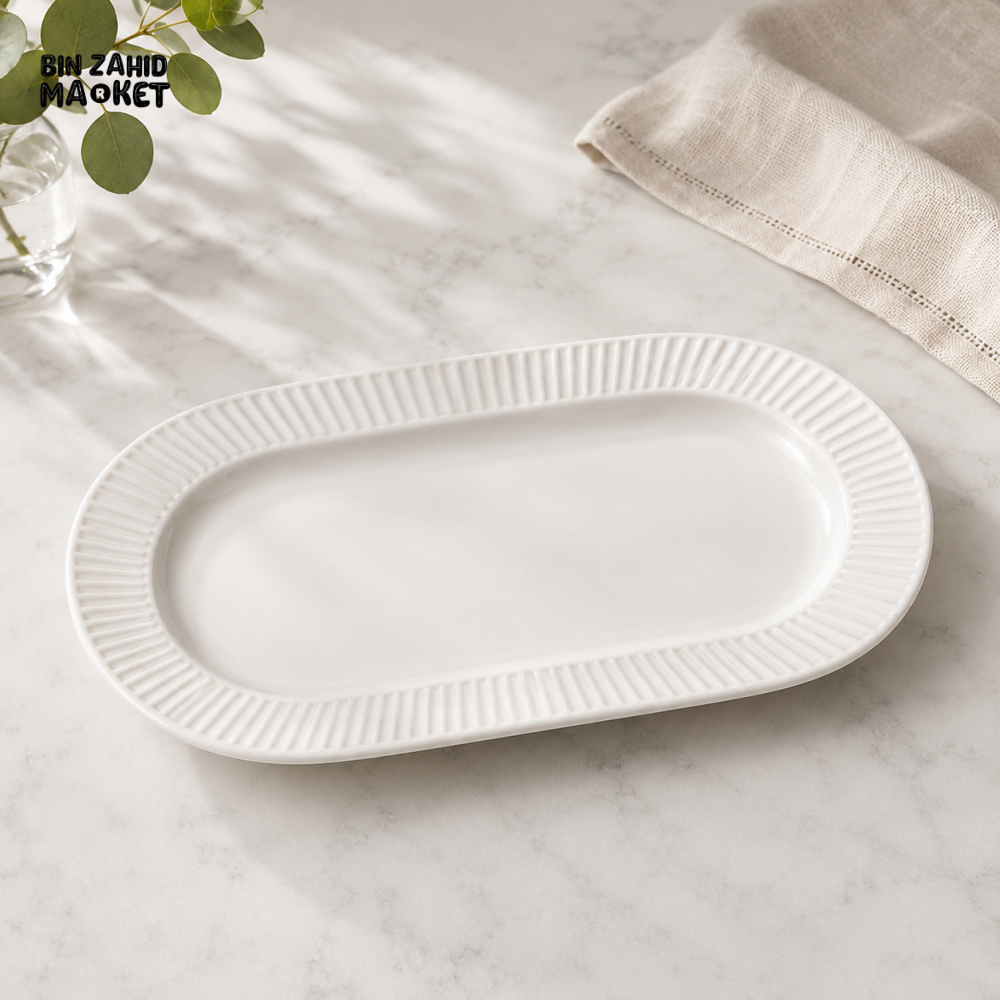 DANNY HOME 12.5’’ PORCELAIN OVAL PLATE – BW22-13