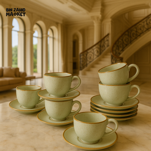 DANNY HOME 12 PIECE CERAMIC CUP AND SAUCER SET 220SYP