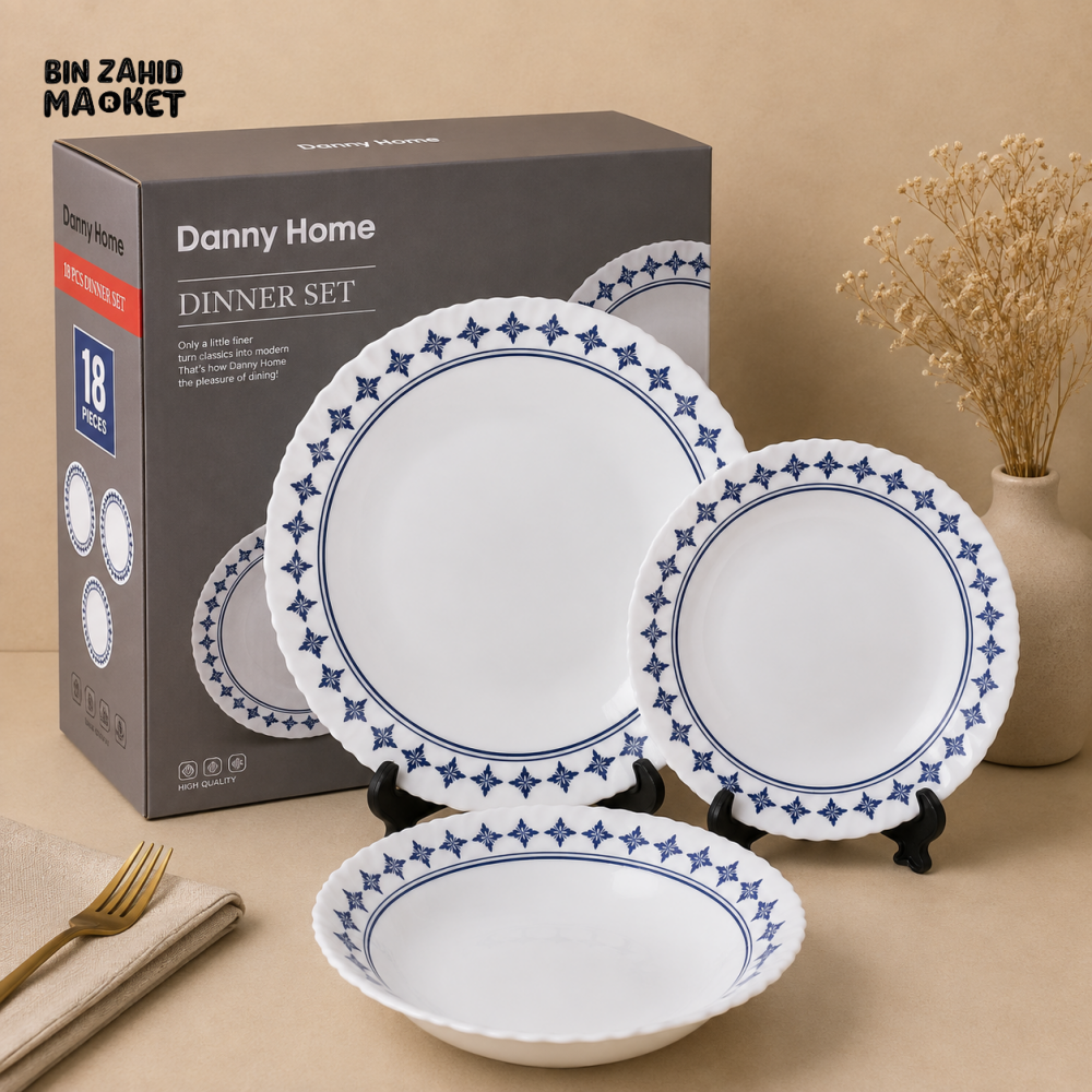 DANNY HOME 18 PCS BLUE HERITAGE DINNER SET