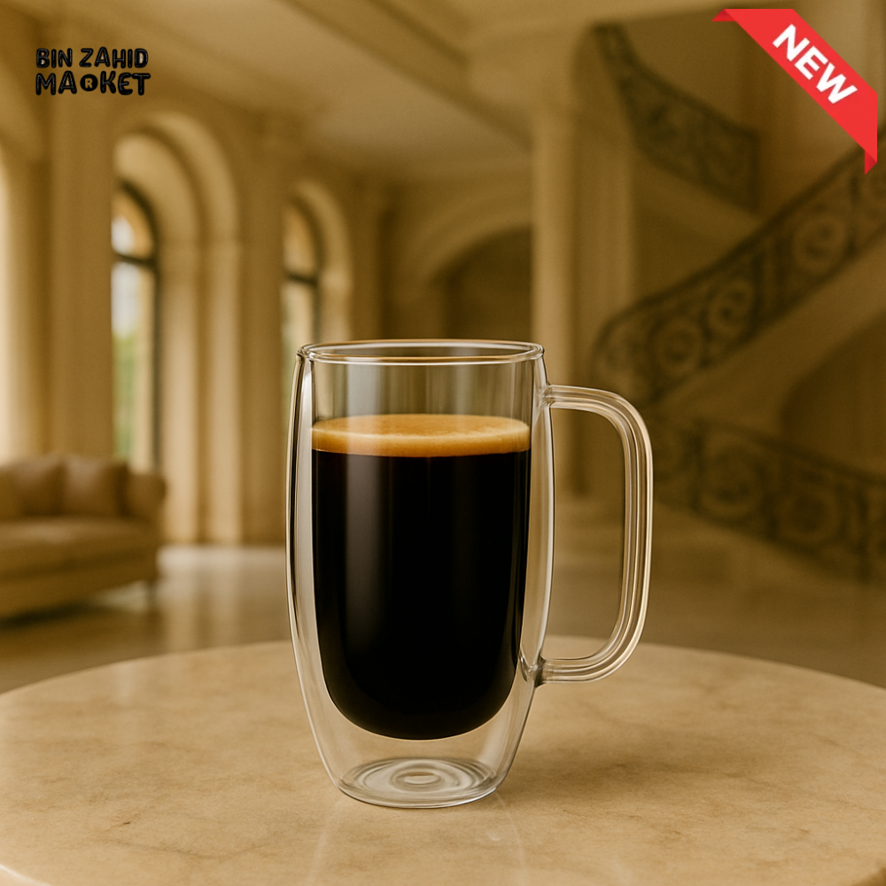 DANNY HOME 2 PIECE DOUBLE WALL GLASS MUG 200 ML DW01 06