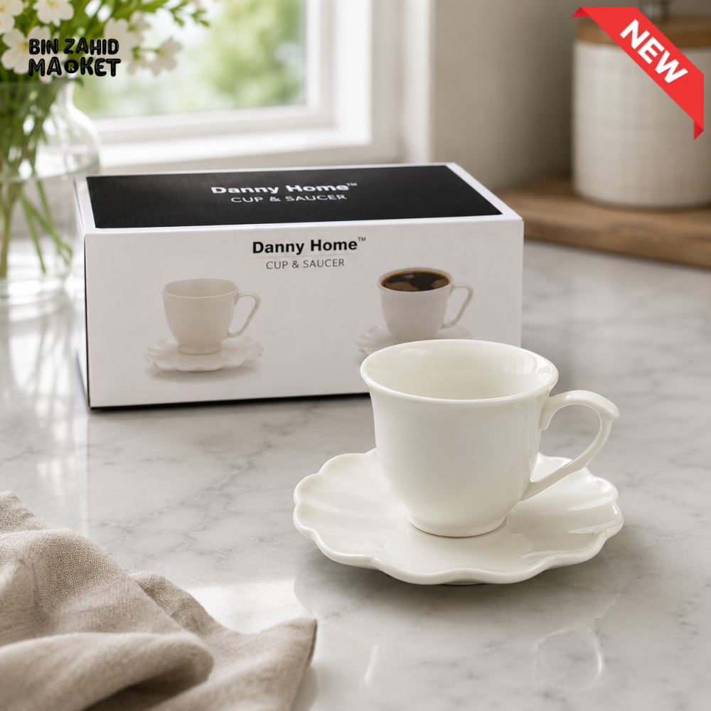 DANNY HOME 200ML 6 PCS CUP & SAUCER SET – BW26-137-5