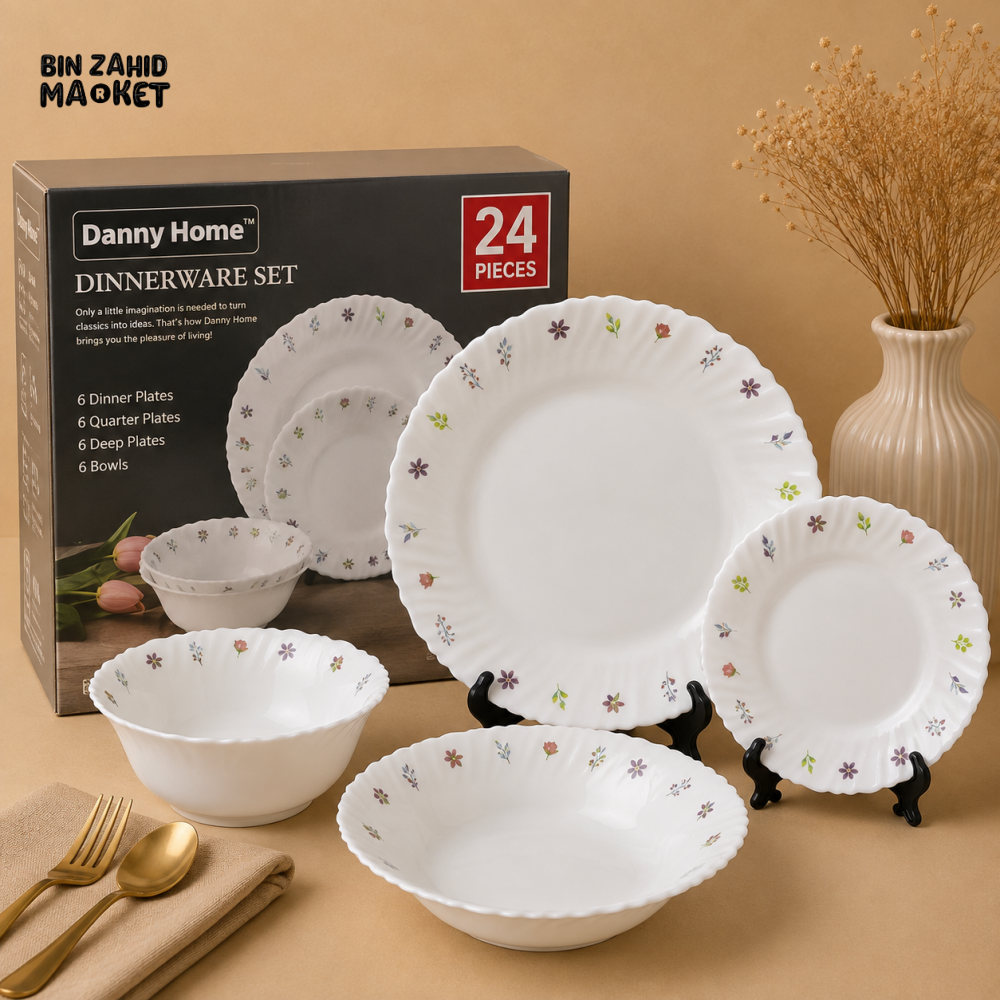 DANNY HOME 24 PCS MEADOW BLOSSOM DINNER SET