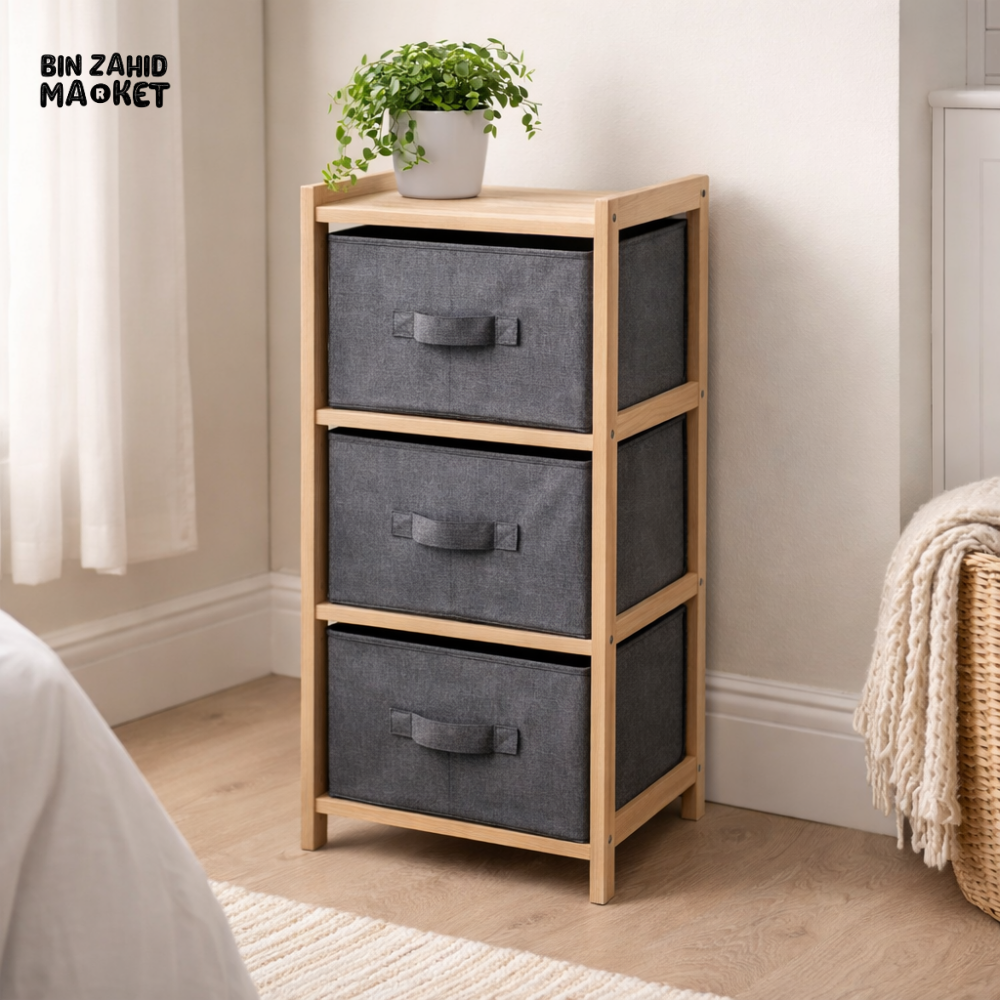 DANNY HOME 3 TIER LAUNDRY BASKET ORGANIZER STORAGE RACK MULTI LAYER CLOTHES SORTER HOUSEHOLD HAMPER SN-001