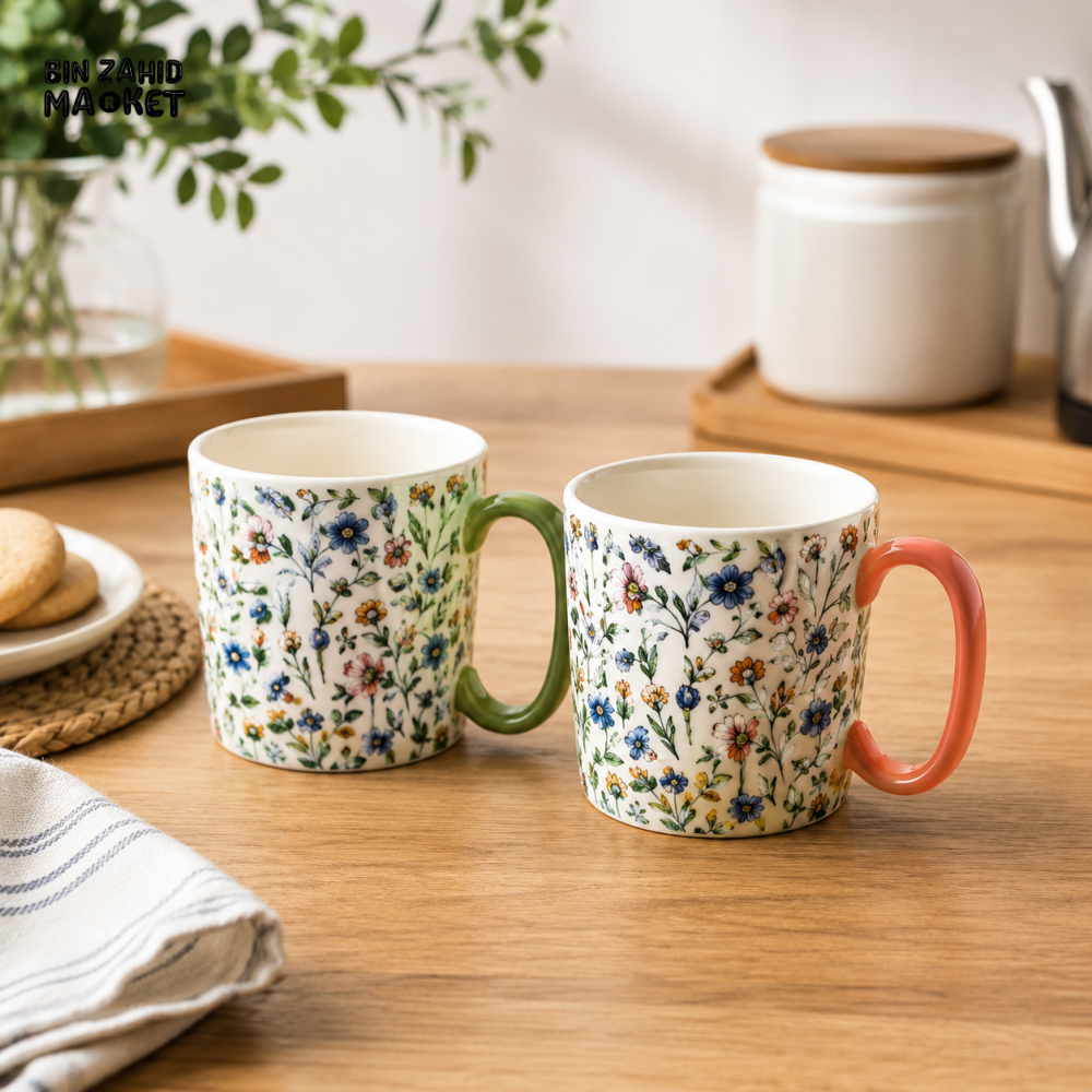 DANNY HOME 310ML 2 PCS PORCELAIN MUG GIFT SET – BZ01-48-2