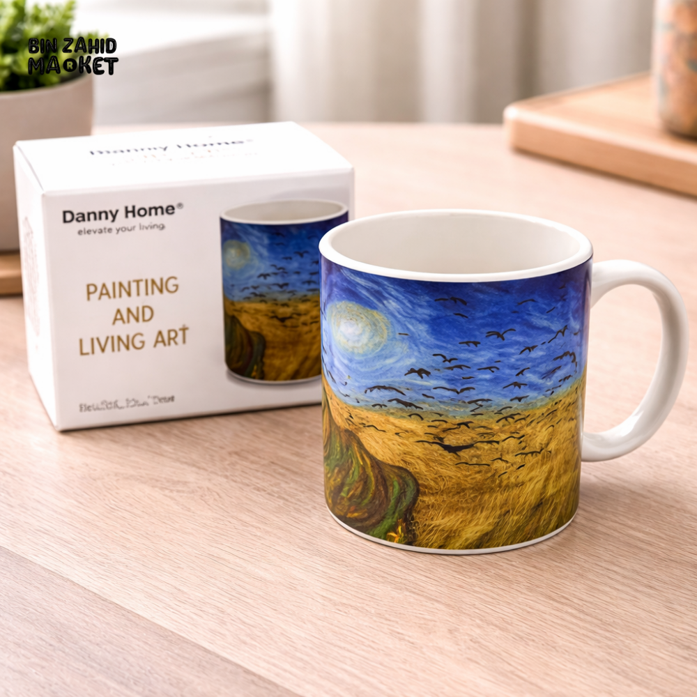 DANNY HOME 350ML CERAMIC MUG – ART DESIGN COFFEE & TEA CUP FOR HOME & OFFICE USE -BZ01-24
