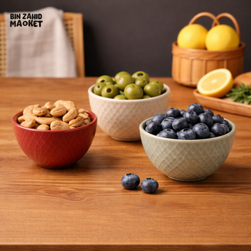 DANNY HOME 4 INCH MULTICOLOR SERVING BOWLS FOR DRY FRUITS DIPS & SNACKS - Bowls