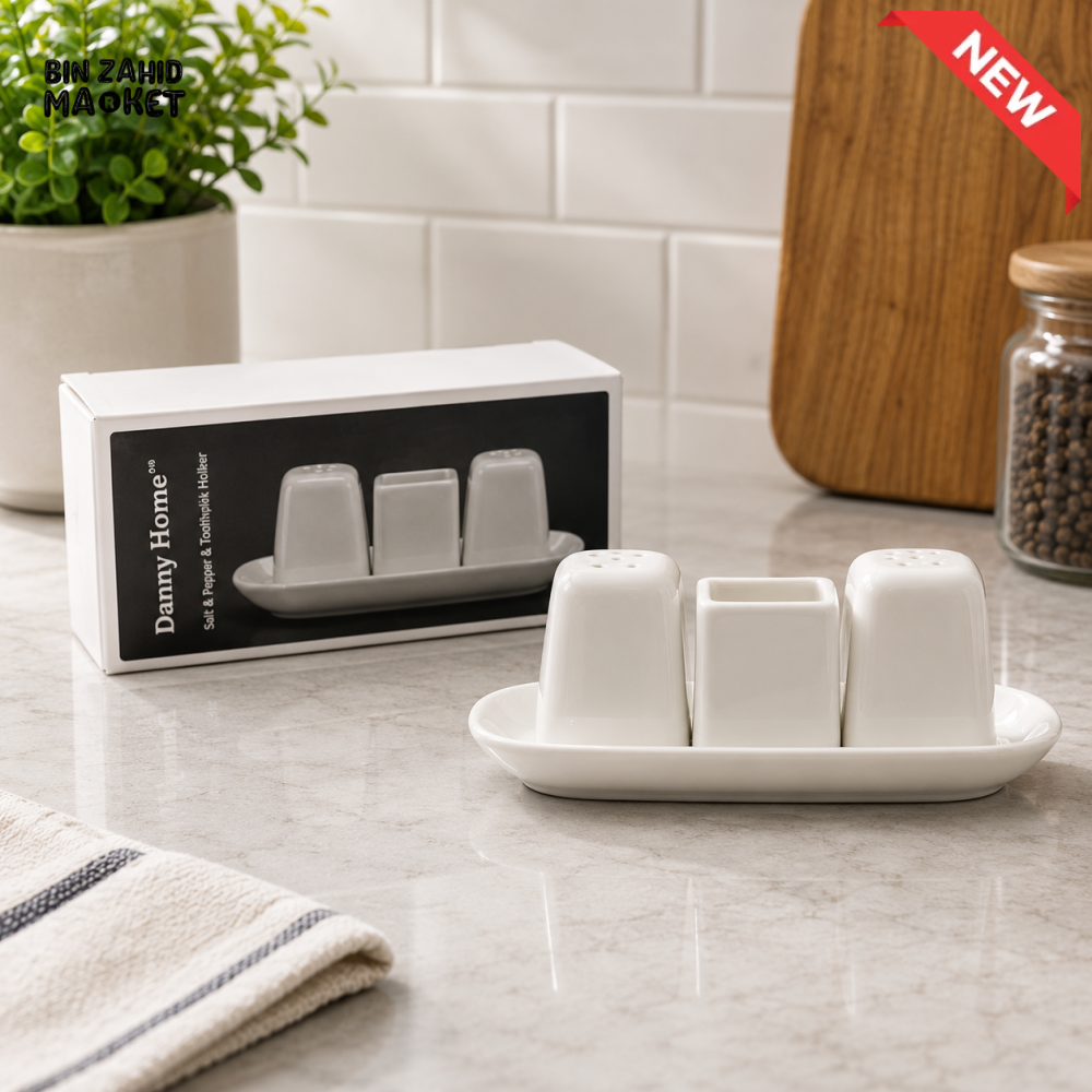 DANNY HOME 4 PIECE OPAL GLASS SALT & PEPPER SHAKER SET – BW20-22/4C