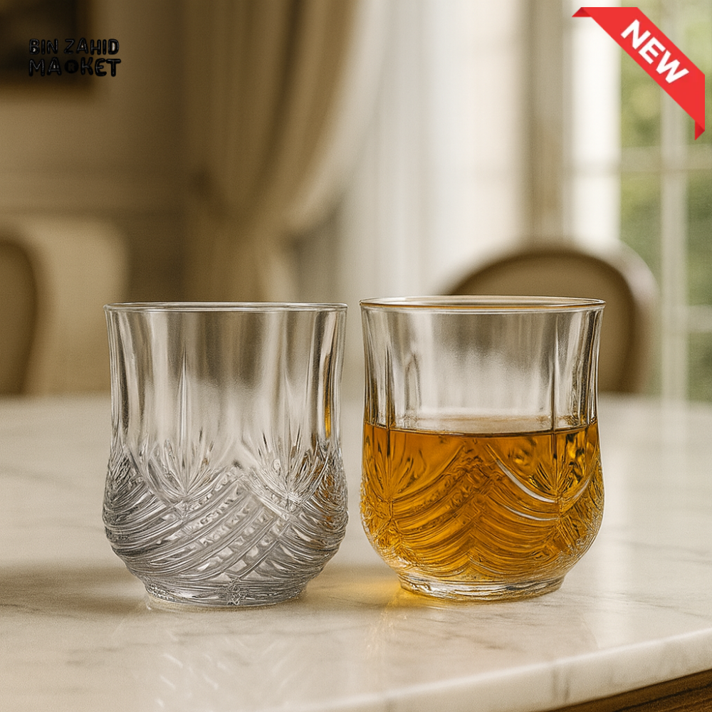 DANNY HOME 6 PIECE GLASS SET 210ML – ELEGANT WATER & JUICE 1988 62