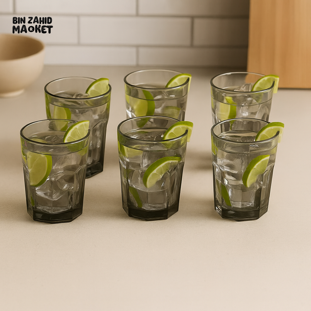DANNY HOME 6 PIECE GLASS TUMBLER SET 1988 99
