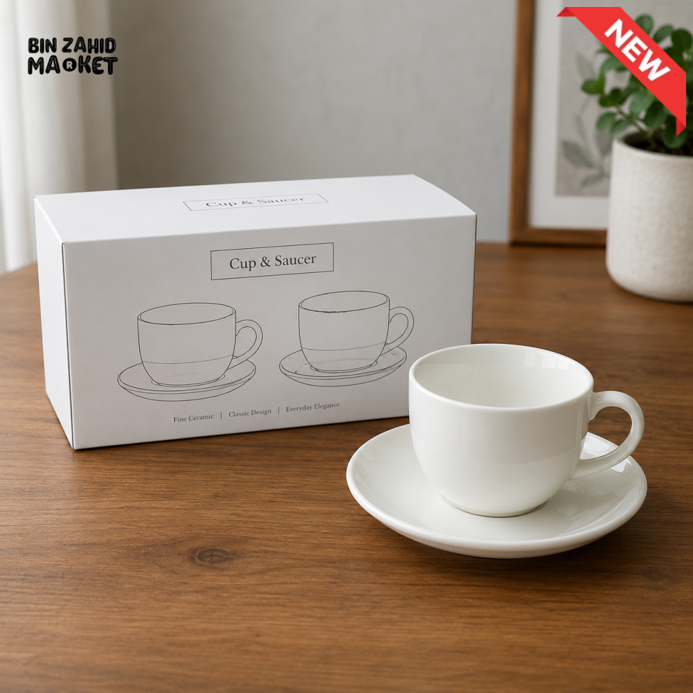 DANNY HOME 6 PIECE OPAL GLASS CUP & SAUCER SET 250ML – BW20-109/6C