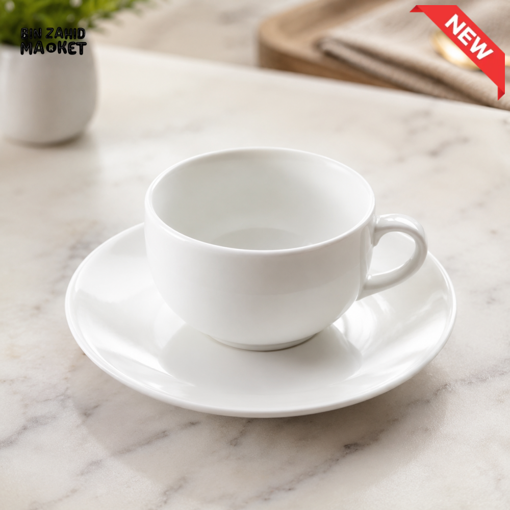 DANNY HOME 6 PIECE OPAL GLASS CUP & SAUCER SET – BW20-134-2