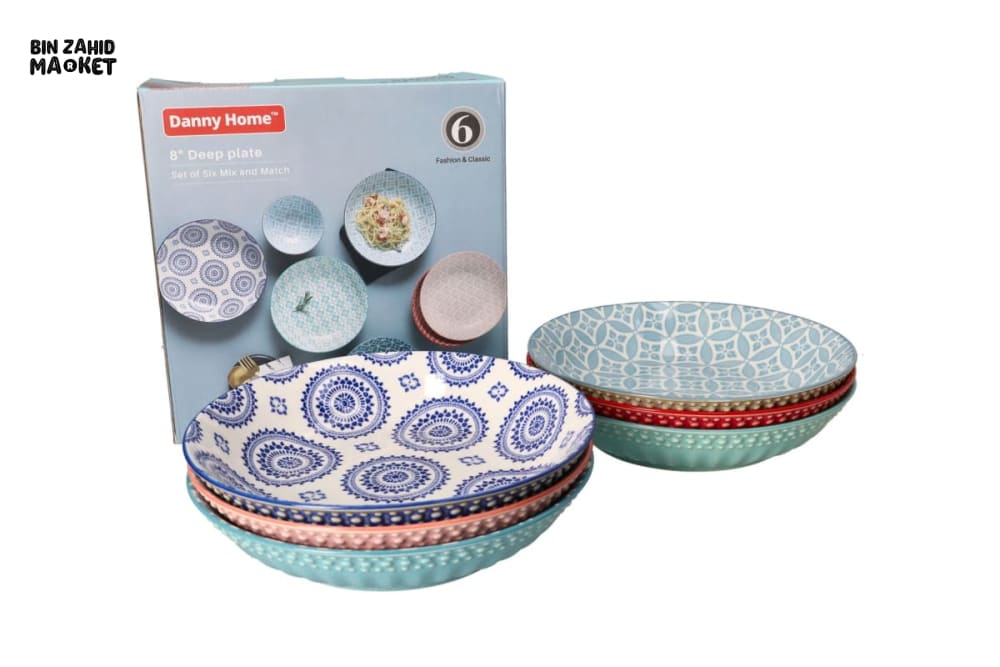 DANNY HOME 6 PIECE PORCELAIN PLATE SET 20.4 - Plates