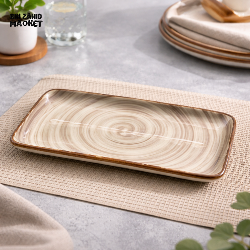 DANNY HOME 8 INCH RECTANGULAR CERAMIC SERVING PLATE APPETIZER SUSHI DISH 80CFP 2019