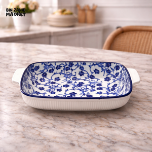 DANNY HOME FLORAL PORCELAIN BAKING DISH WITH HANDLES 28CM -110CFKP 2011
