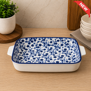 DANNY HOME BLUE CHINTZ BAKING DISH - 9 INCHES