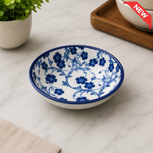 DANNY HOME BLUE CHINTZ SERVING BOWL - 3.87 INCHES