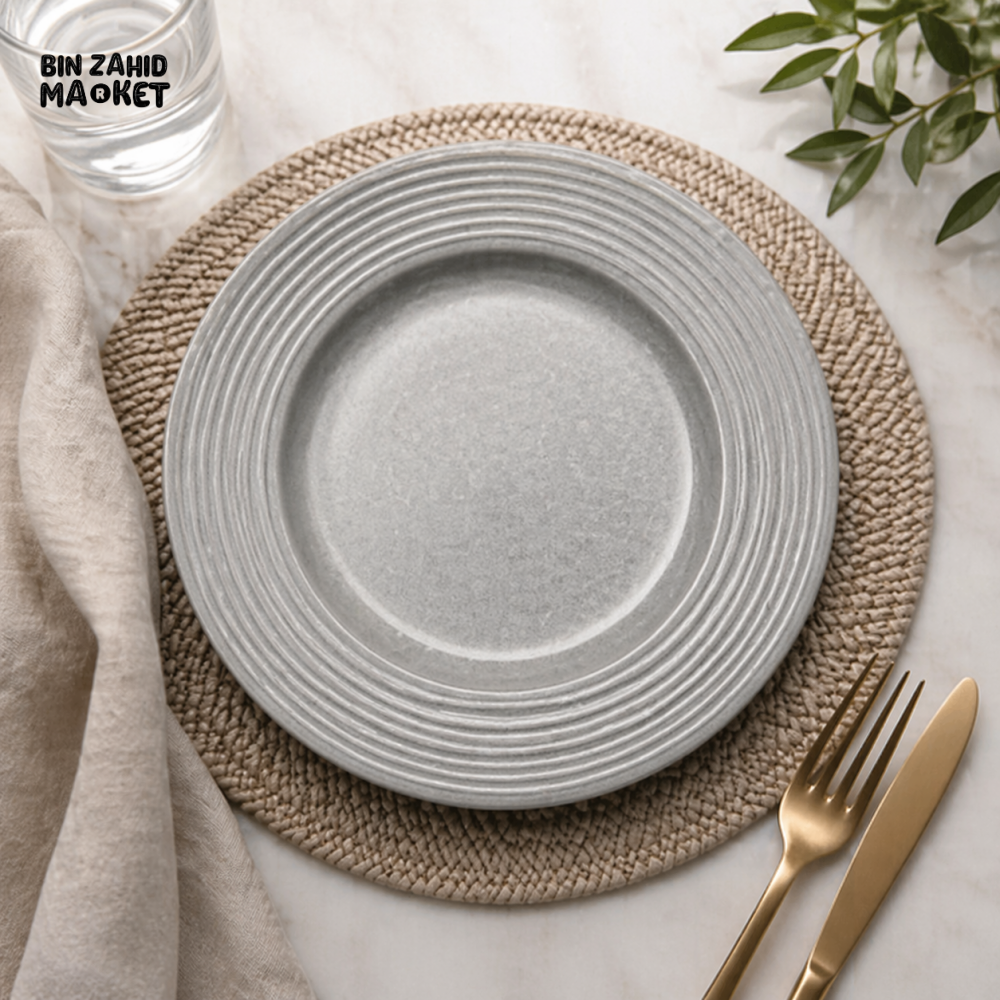 DANNY HOME CERAMIC 8.5’’ DESSERT PLATE PREMIUM ROUND SERVING TABLEWARE 21.5×2.5CM C40-3