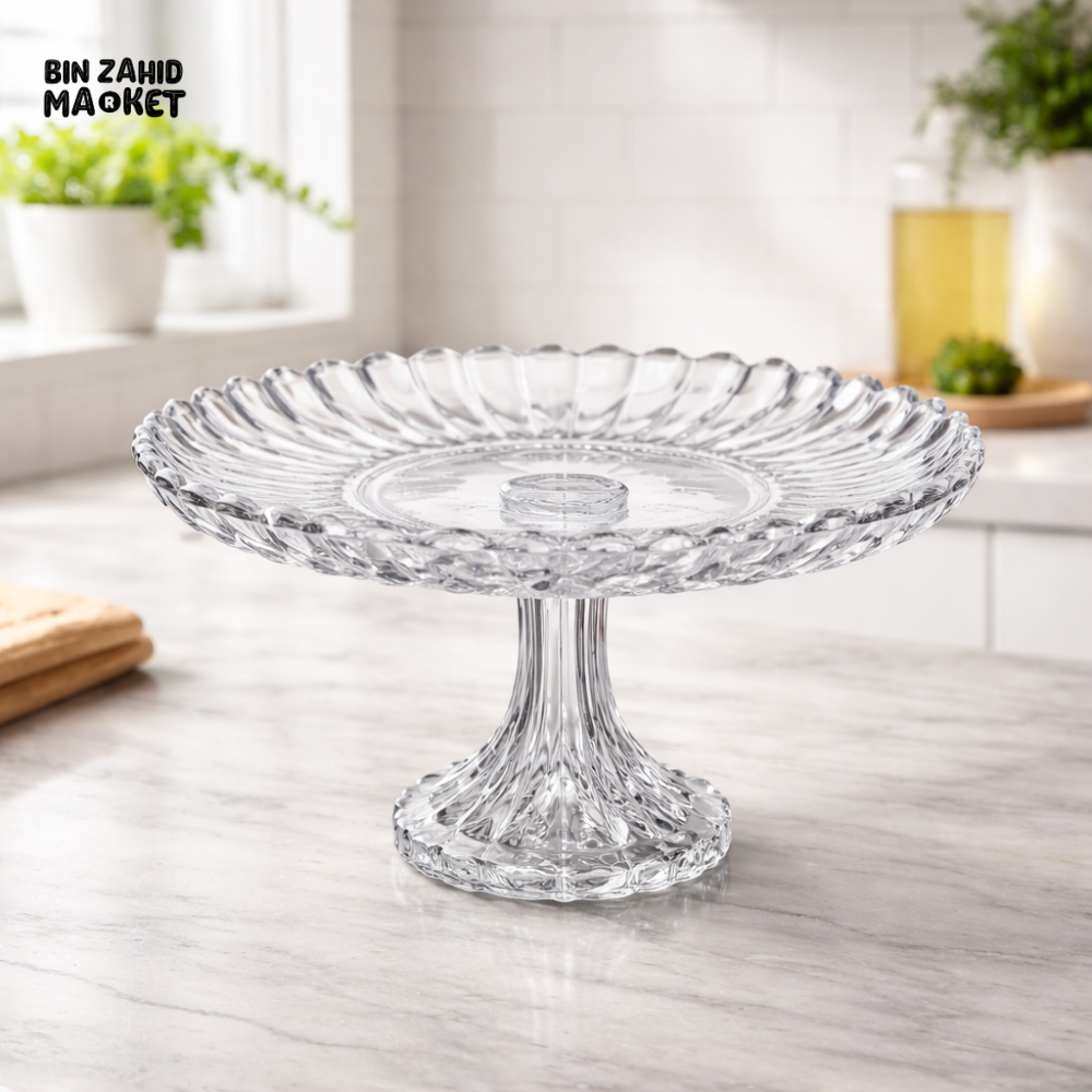 DANNY HOME CRYSTAL PEDESTAL CAKE STAND -1988-161