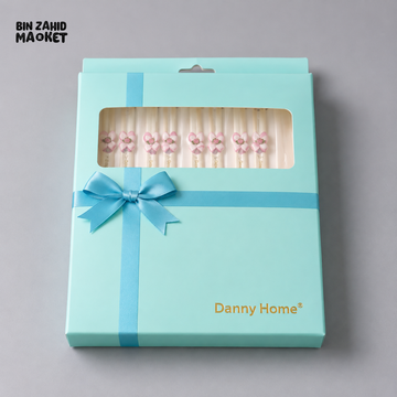 DANNY HOME DECORATIVE FLORAL CUTLERY SET IN GIFT BOX - 5 PIECE SET