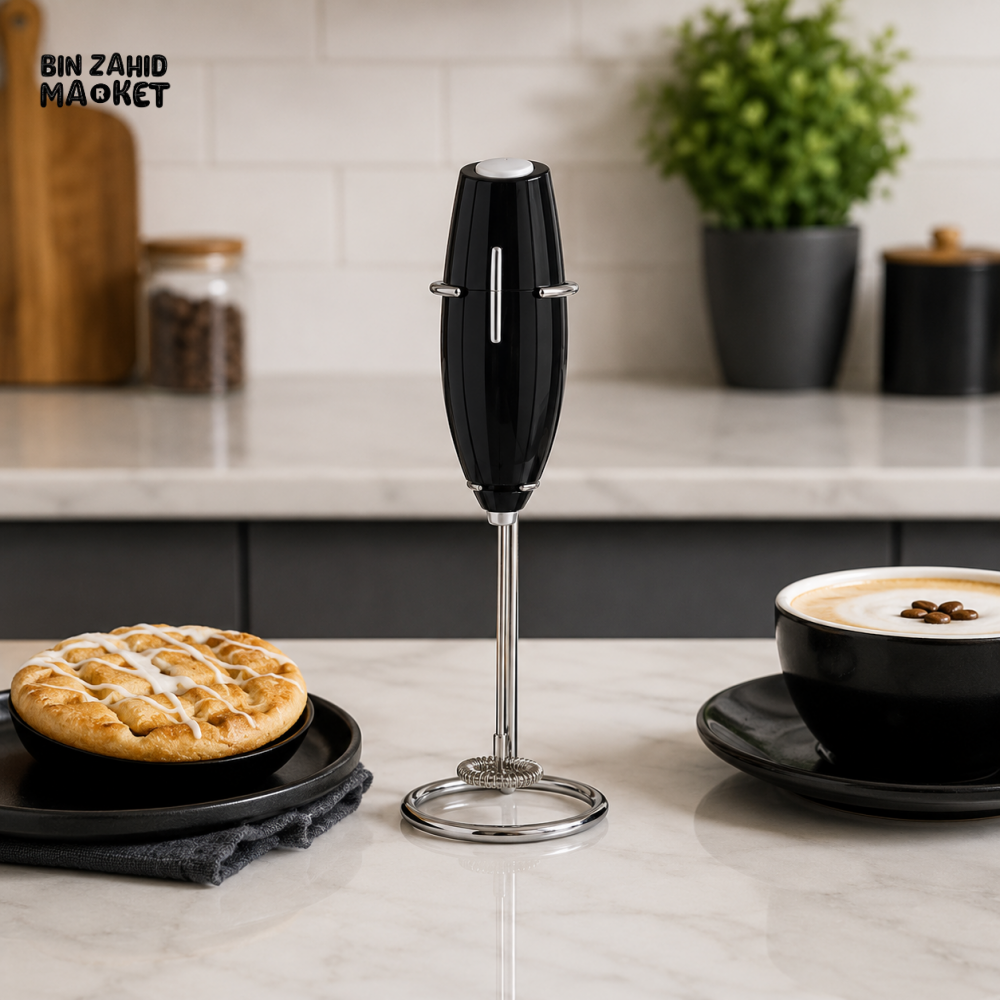 DANNY HOME ELECTRIC HANDHELD MILK FROTHER WITH METAL STAND – CH-520
