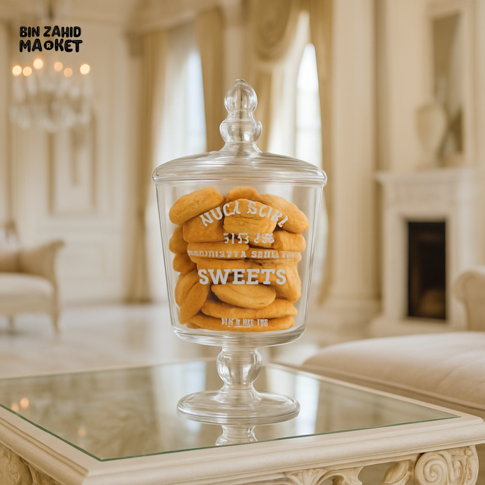 DANNY HOME GLASS JAR WITH LID CB 62