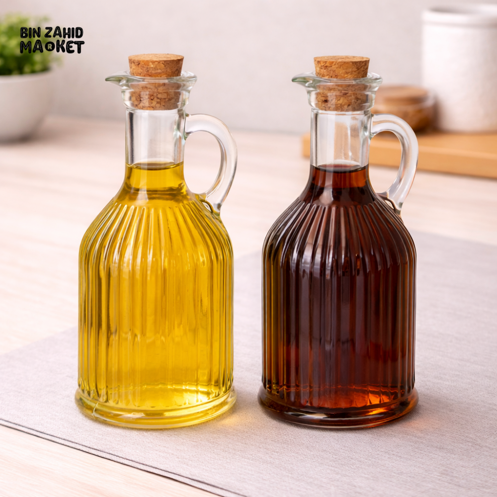 DANNY HOME GLASS OIL & VINEGAR DISPENSER SET 2-PIECE - Condiment Sets
