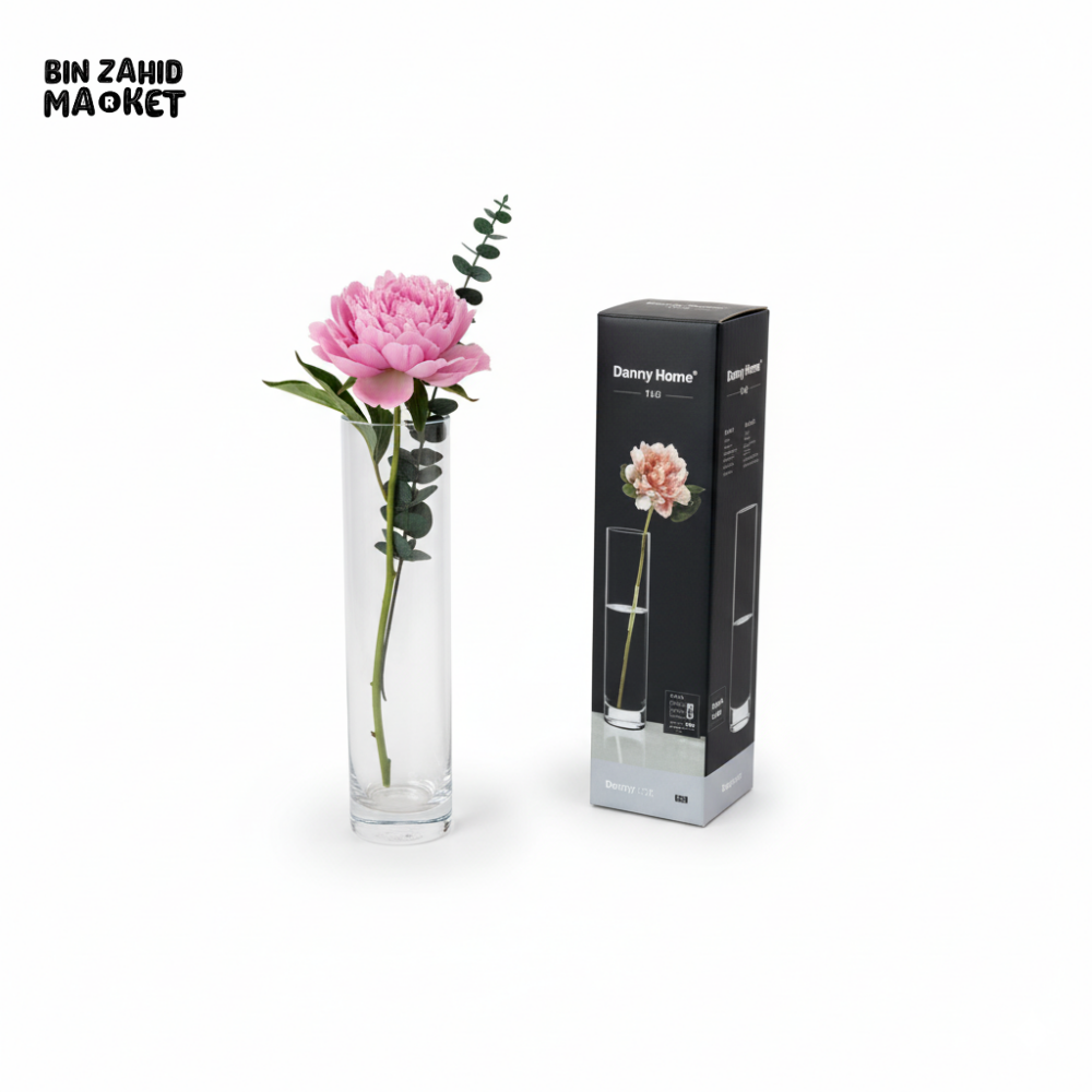 DANNY HOME GLASS VASE 5X20.1CM – CB-49 Danny Home Vases