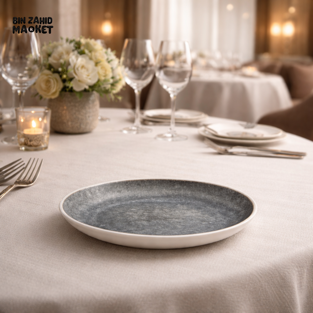 DANNY HOME GREY STONEWARE DINNER PLATE 10.5 - SF01-1