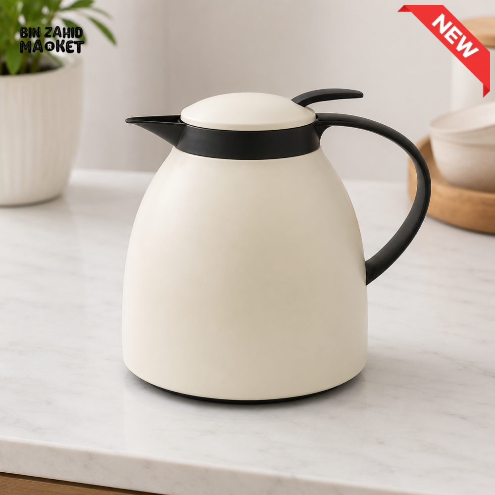 DANNY HOME INSULATED THERMAL BEVERAGE CARAFE WITH HANDLE AND LID - 1 LITERS