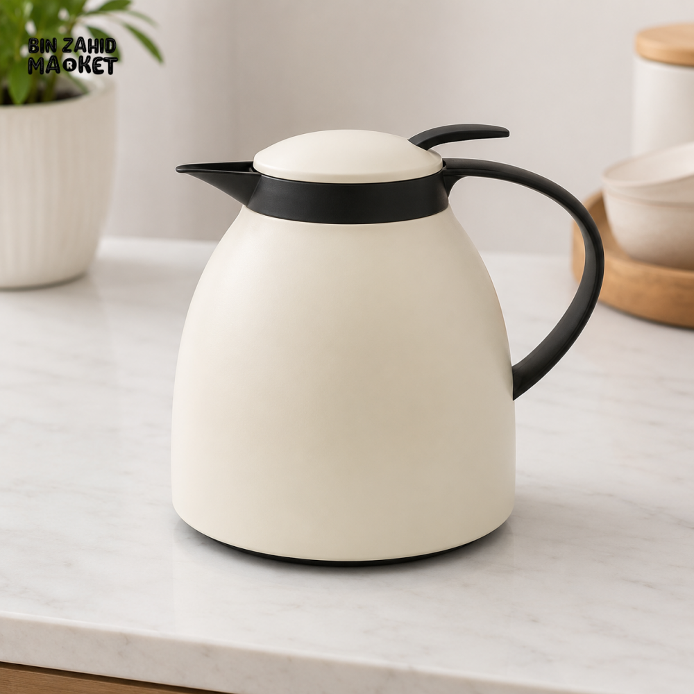 DANNY HOME INSULATED THERMAL BEVERAGE CARAFE WITH HANDLE AND LID - 1 LITERS
