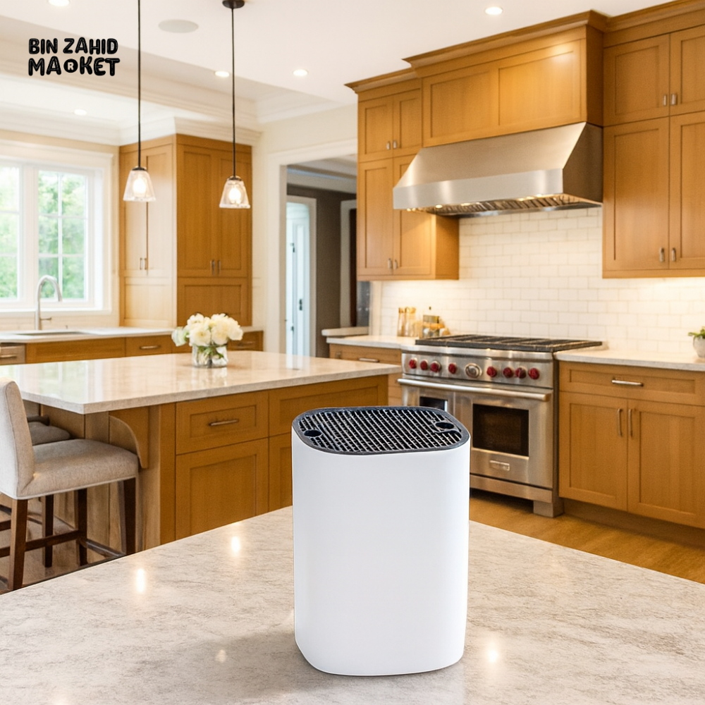 DANNY HOME KITCHEN KNIFE HOLDER – MODERN COUNTERTOP STORAGE BLOCK WHITE DH2411