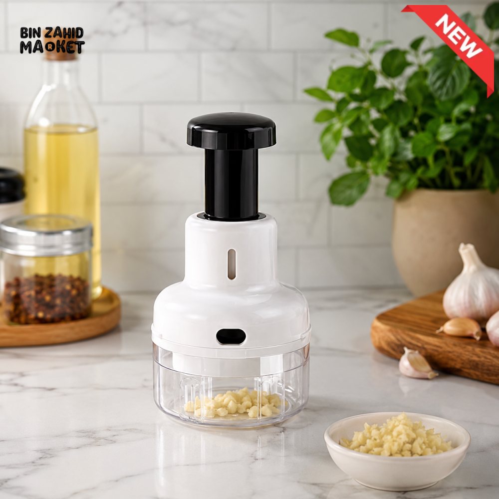 DANNY HOME MANUAL PUSH GARLIC CHOPPER & MINI FOOD PROCESSOR - DH3432-PDQ