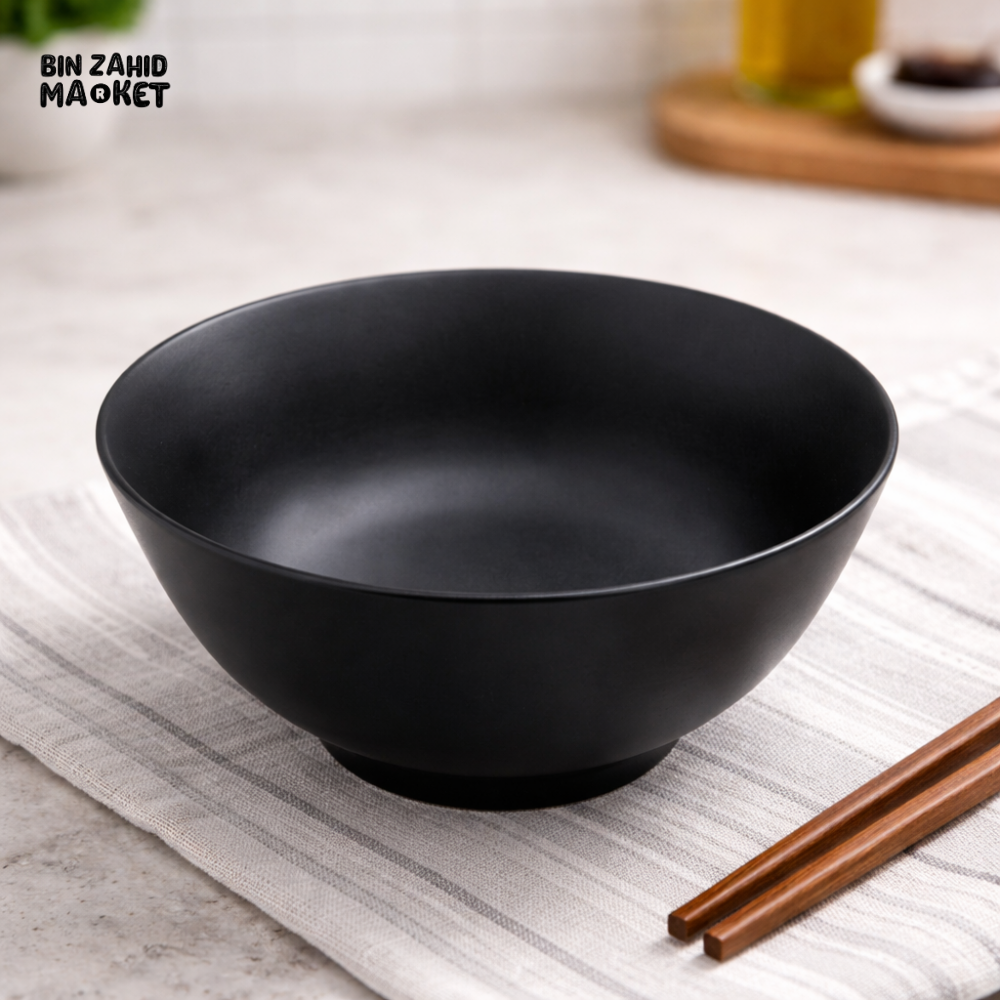 DANNY HOME MODERN MATTE BLACK CERAMIC BOWL – MINIMALIST SERVING & SOUP BOWL (15CM) 475FKW 2022