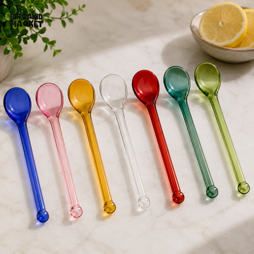 DANNY HOME MULTICOLOR GLASS SPOON SET - 7 PIECE SET
