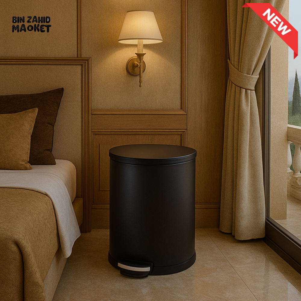 DANNY HOME PEDAL BIN 6 LITRE – LUXURY VILLA ROOM BLACK LJT11 6 3
