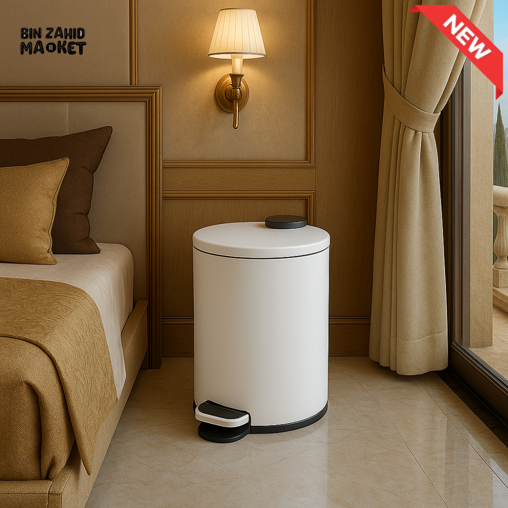 DANNY HOME PEDAL BIN 6 LITRE – LUXURY VILLA ROOM WHITE LJT11 6