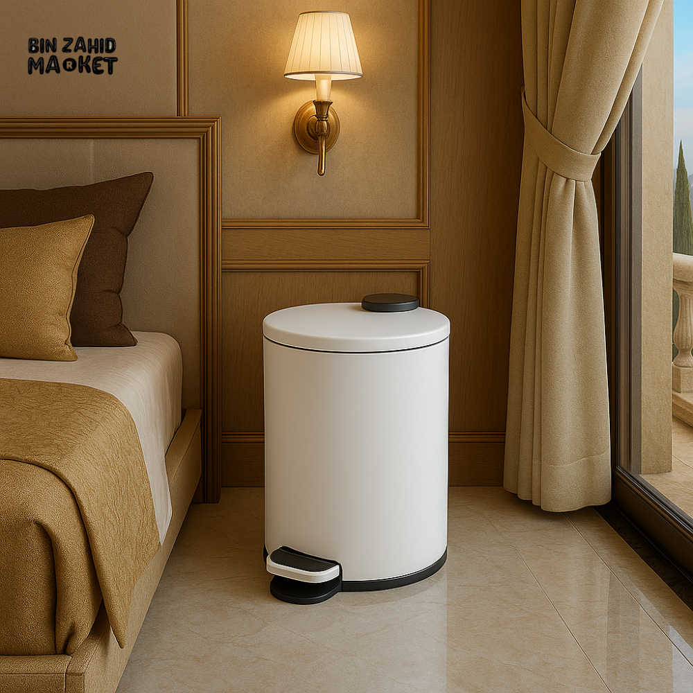 DANNY HOME PEDAL BIN 6 LITRE – LUXURY VILLA ROOM WHITE LJT11 6