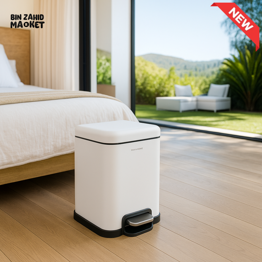 DANNY HOME PEDAL BIN 6 LITRE WHITE LJT06 6 2